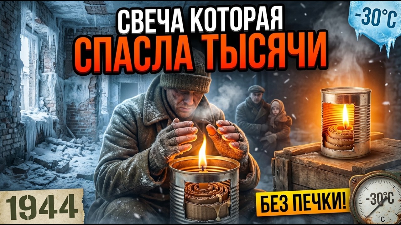 Свеча за 5 рублей СПАСЛА тысячи в -30°! Секрет из 1944 года работает СЕЙЧАС