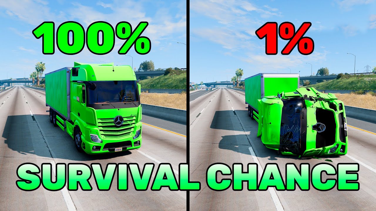 BeamNG.drive Realistic Crashes #40 | Epic Survival Chance Test