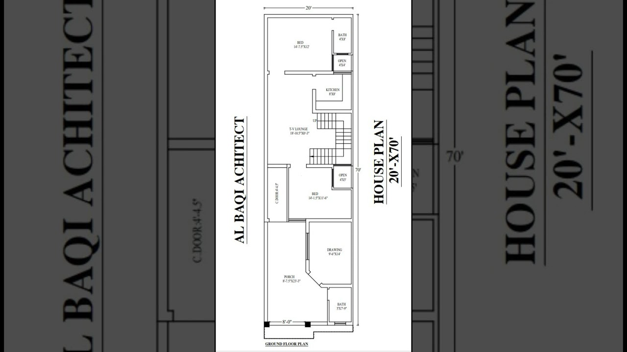 Small Lot, Big Living 20'x70' House Plan Explained