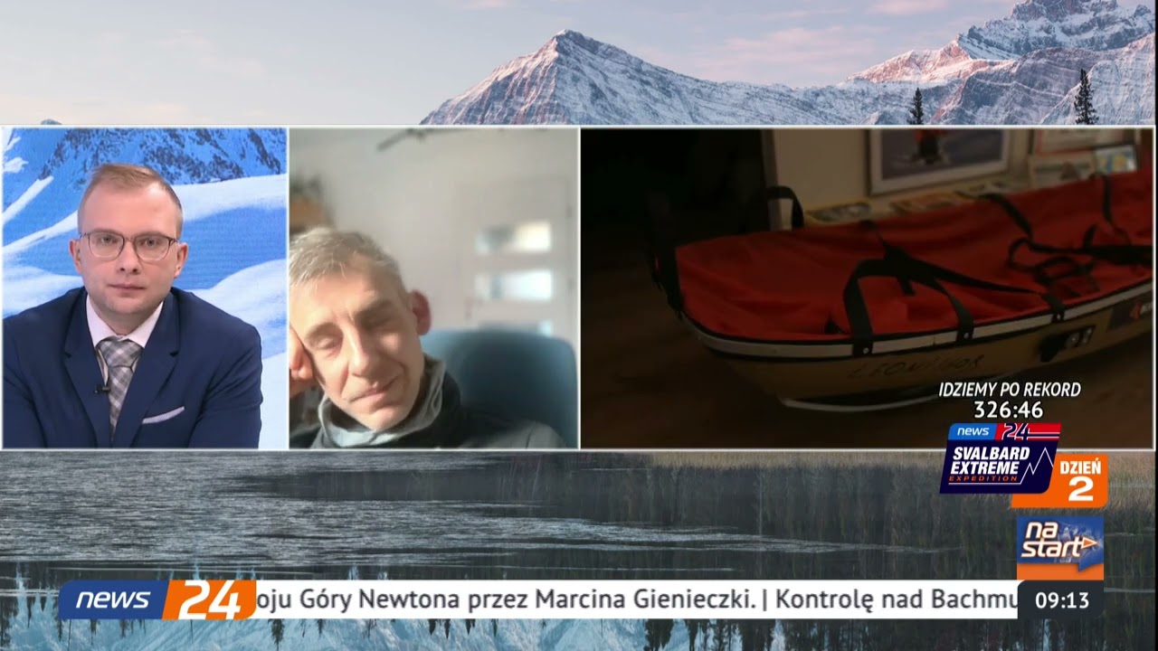 NEWS24 SVALBARD EXTREME EXPEDITION -DZIEŃ 2. Kacper Jurak był gościem rozmowy