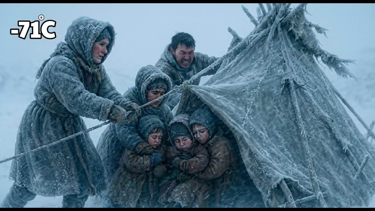 Surviving in the Coldest Nomadic Tent | Real Life of a Yakut Family at –71°C