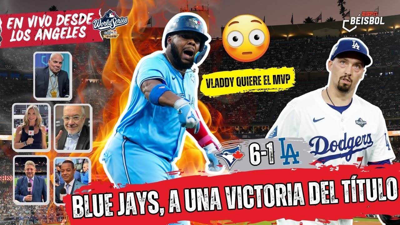 BLUE JAYS A UNA VICTORIA DEL TÍTULO de SERIE MUNDIAL vs DODGERS. VLADDY quiere el MVP | ESPN Beisbol