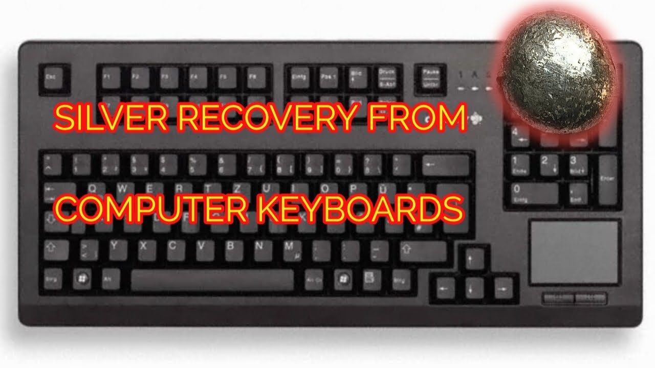 Recovery Silver from Your Old Computer Keyboards //#E-Waste Silver Recycling#Keyboard Silver Extract