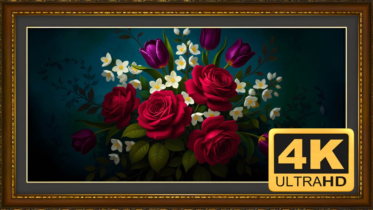 4K Tablo Sessiz Rezonans | 1 Saat | Tablo Ekran | Çerçeve TV | The Art Corner