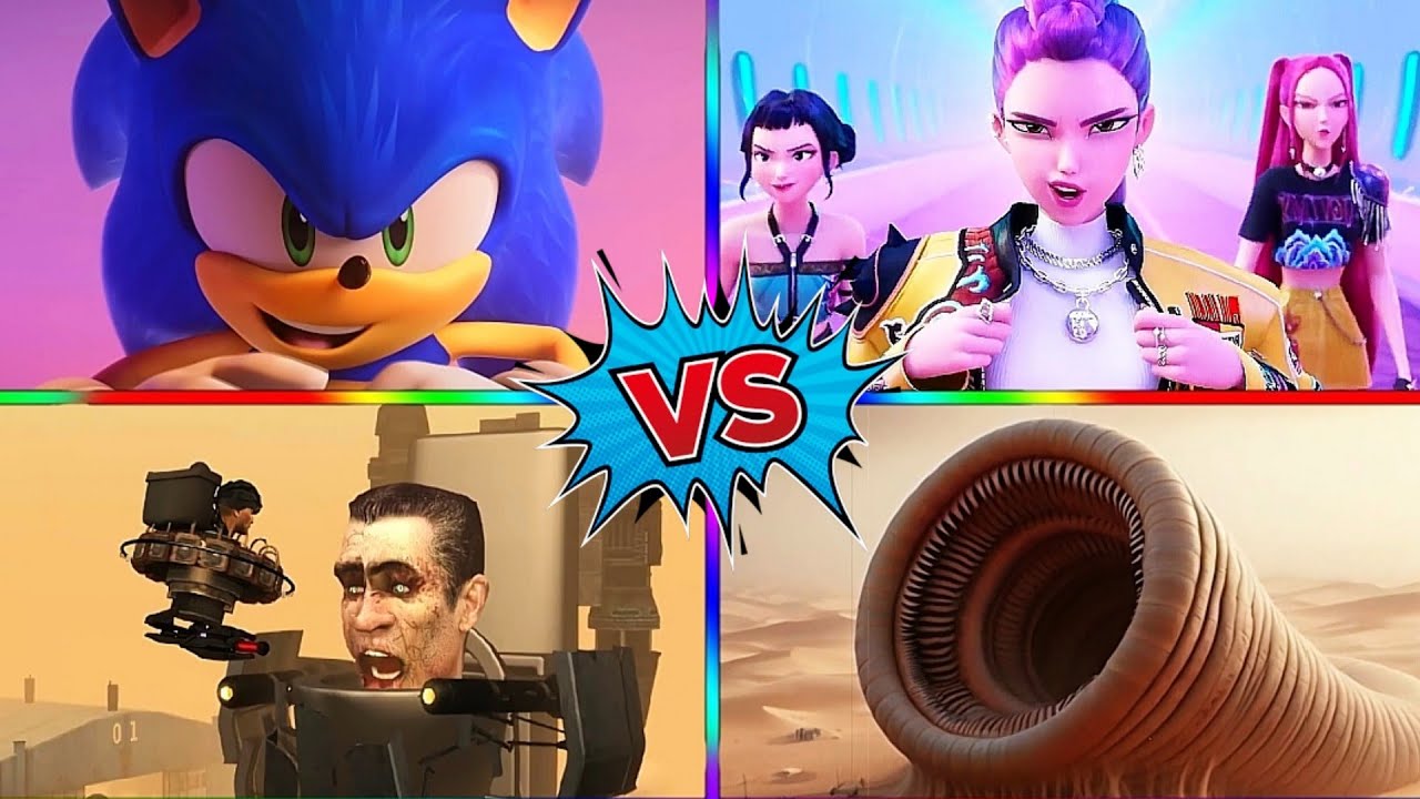 Sonic 🆚 Siren head 🆚 K Pop Demon Hunter🎶 Tiles Hop EDM RUSH