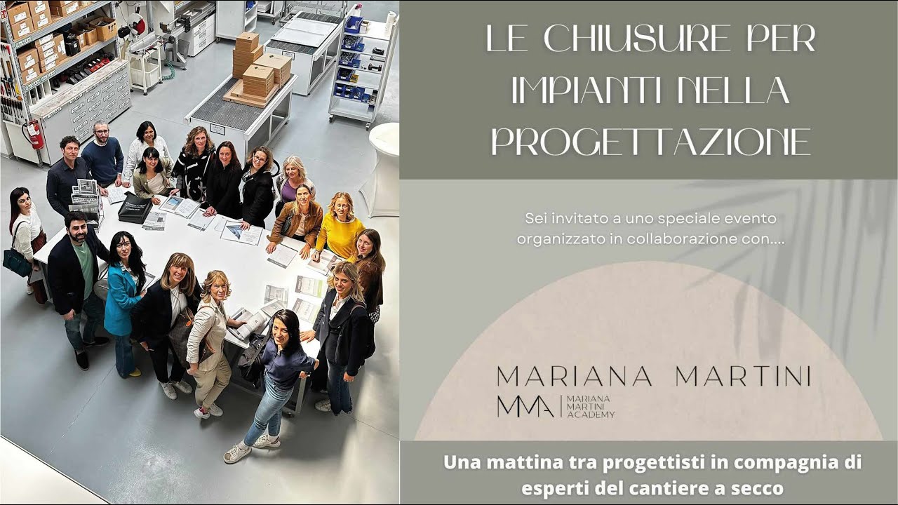 Anche gli architetti devono conoscere le chiusure per impianti. Formazione sulle botole d'ispezione.