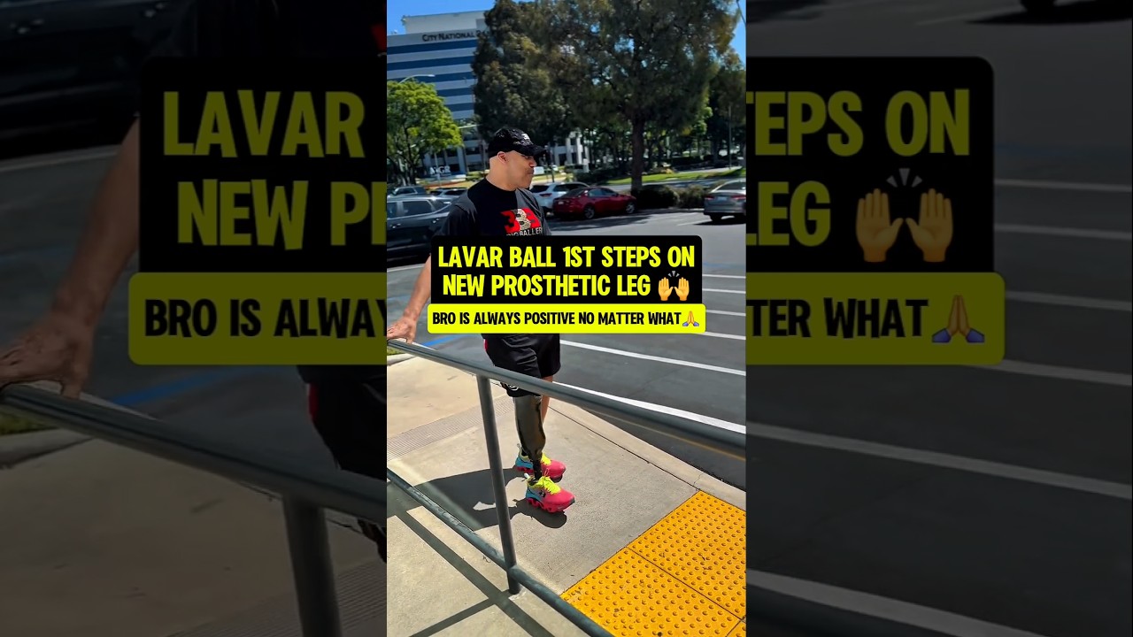 Lavar Ball tests out his NEW LEG👏