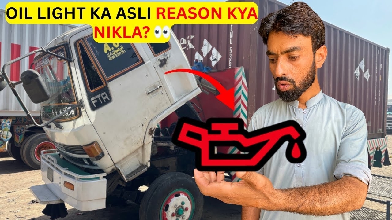 Engine Hot Oil Pressure Light ON | Fault Solution Check |  Isuzu FTR  Engine 6BG Part 1