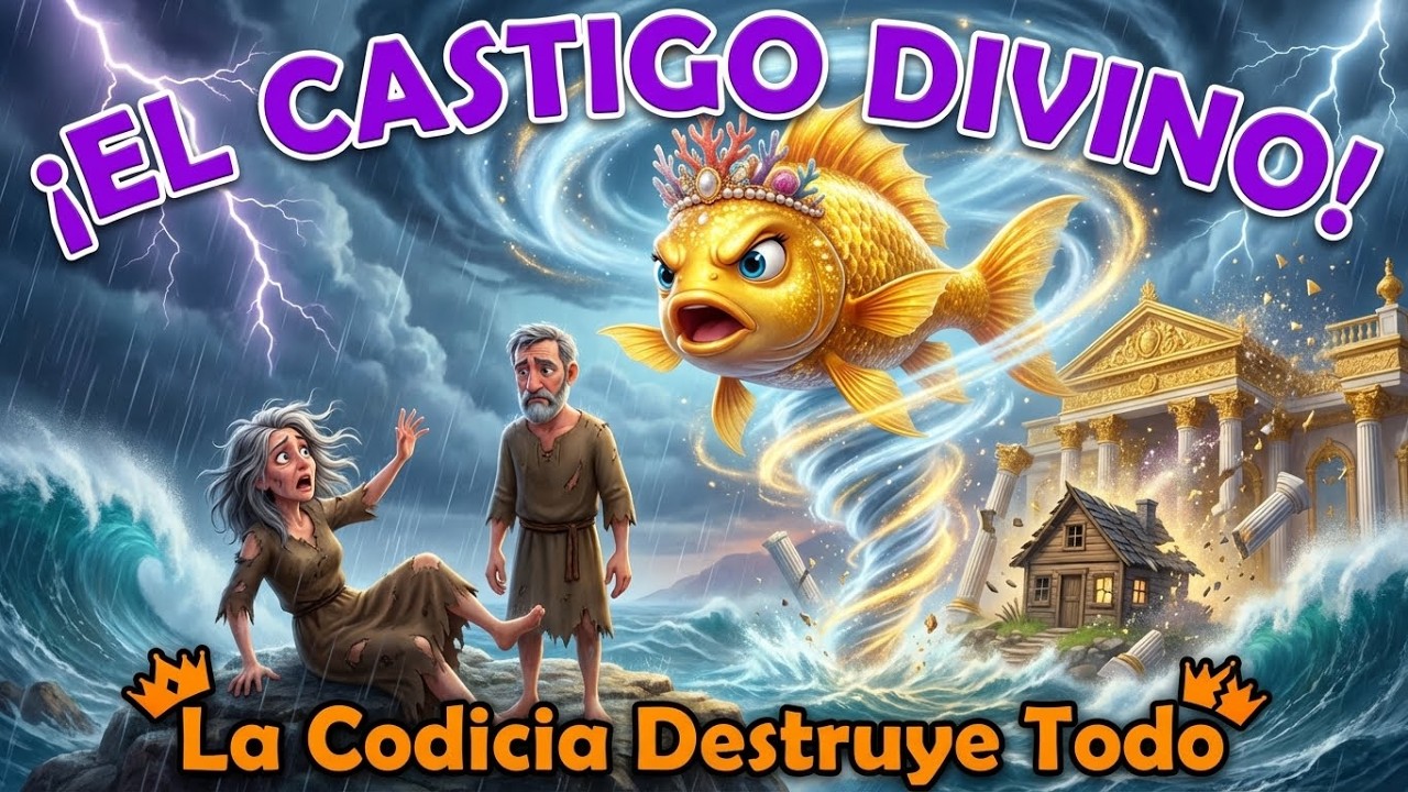 El Pescador y su Esposa – El Pez Mágico | Cuento de Hadas Animado | Historia para Dormir