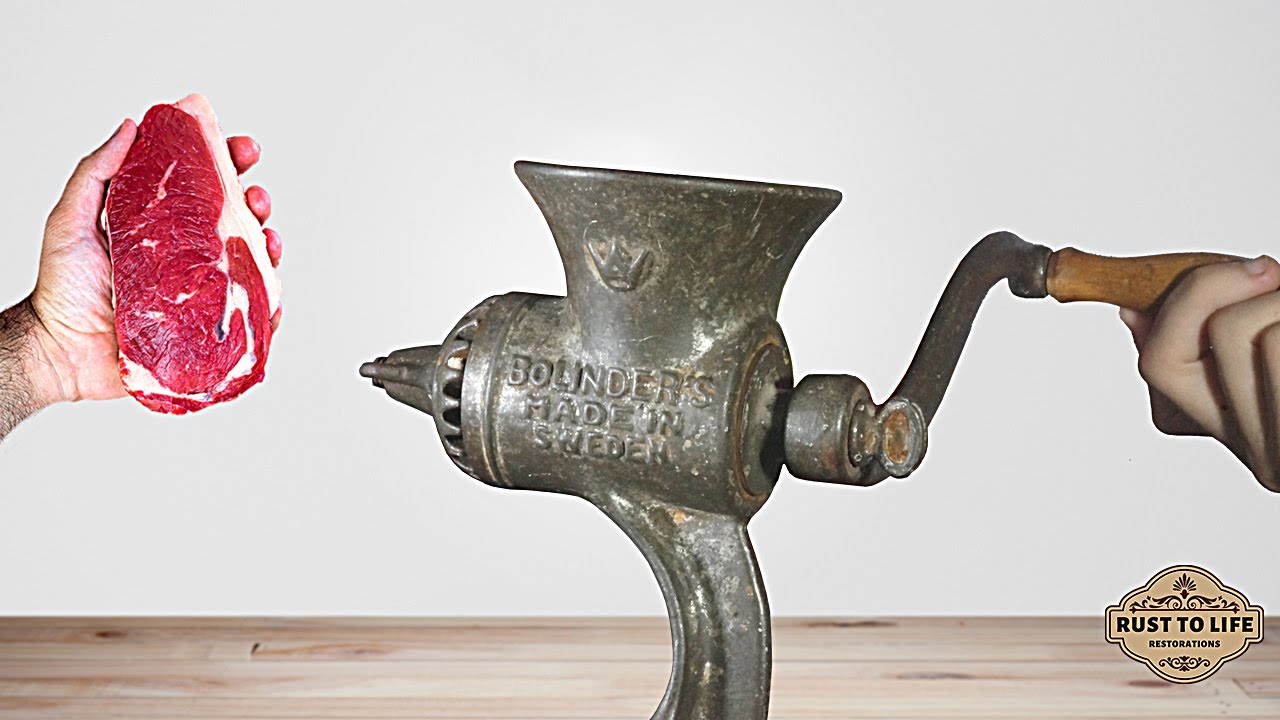 I Restored An Old Rusty 1930s Meat Grinder