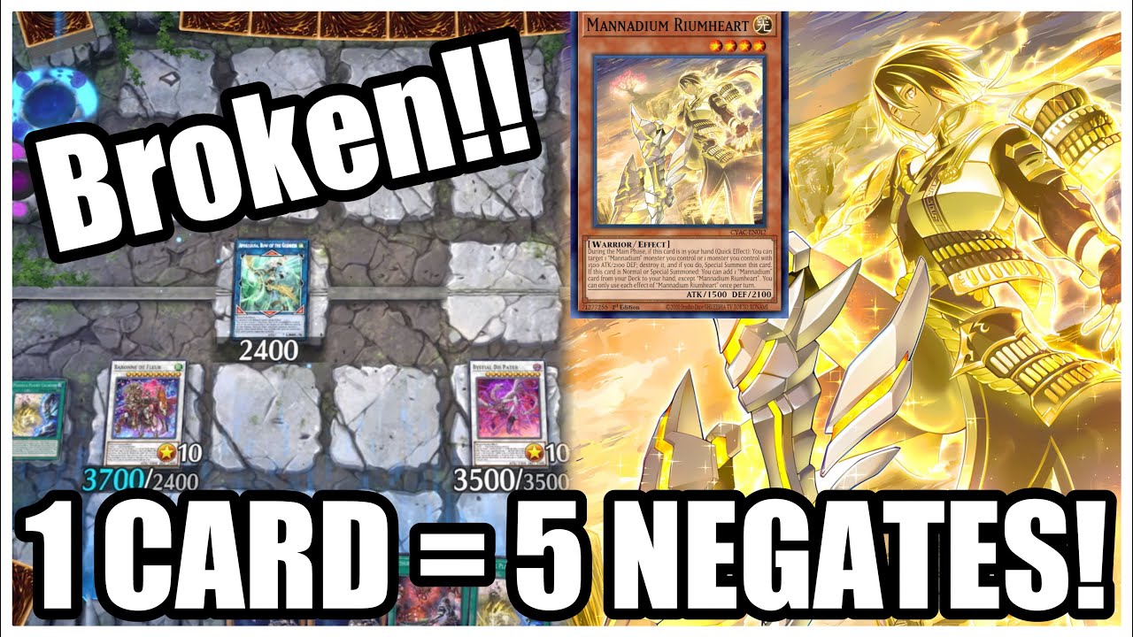 NEW 1 CARD = 5 NEGATES! MANNADIUM EASY GUIDE