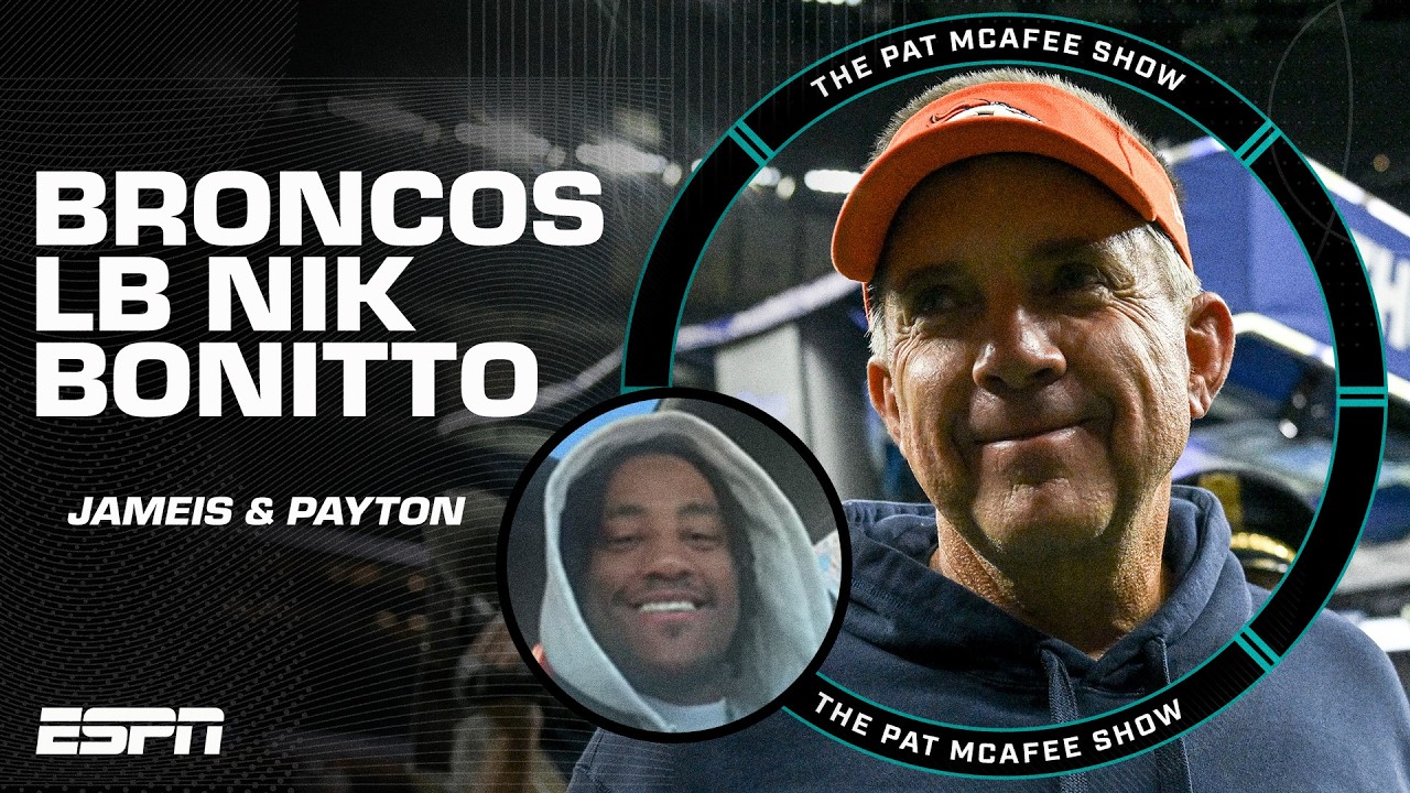 Broncos LB Nik Bonitto LOVES Jameis' pregame speeches & playing for Sean Payton 😄 | Pat McAfee Show