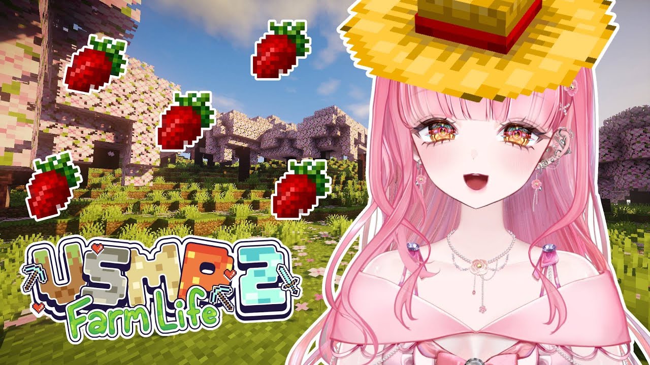 【VSMP 2: Farm Life】i show you my strawberry farm!!!!!! 🍓