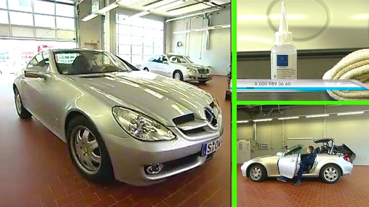 Как очистить и смазать уплотнитель крыши Mercedes-Benz SL/SLK Vario | R231, R171
