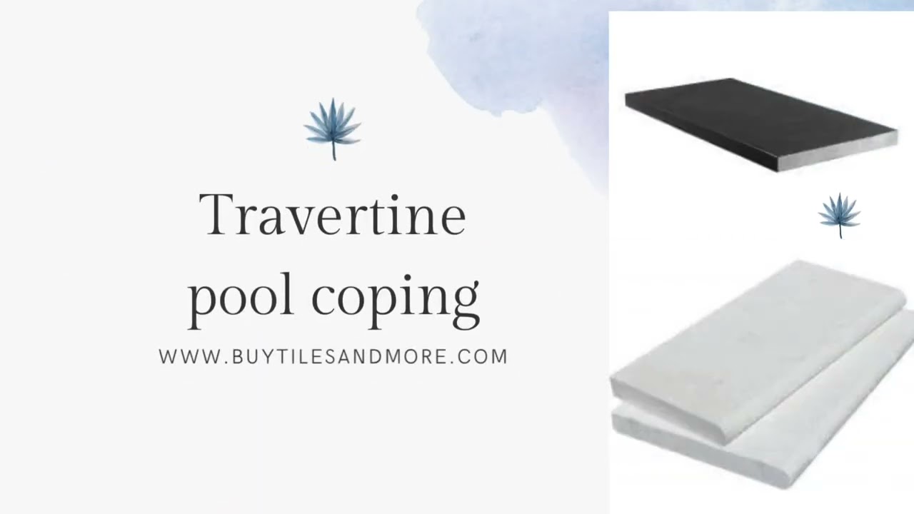 Travertine pool coping