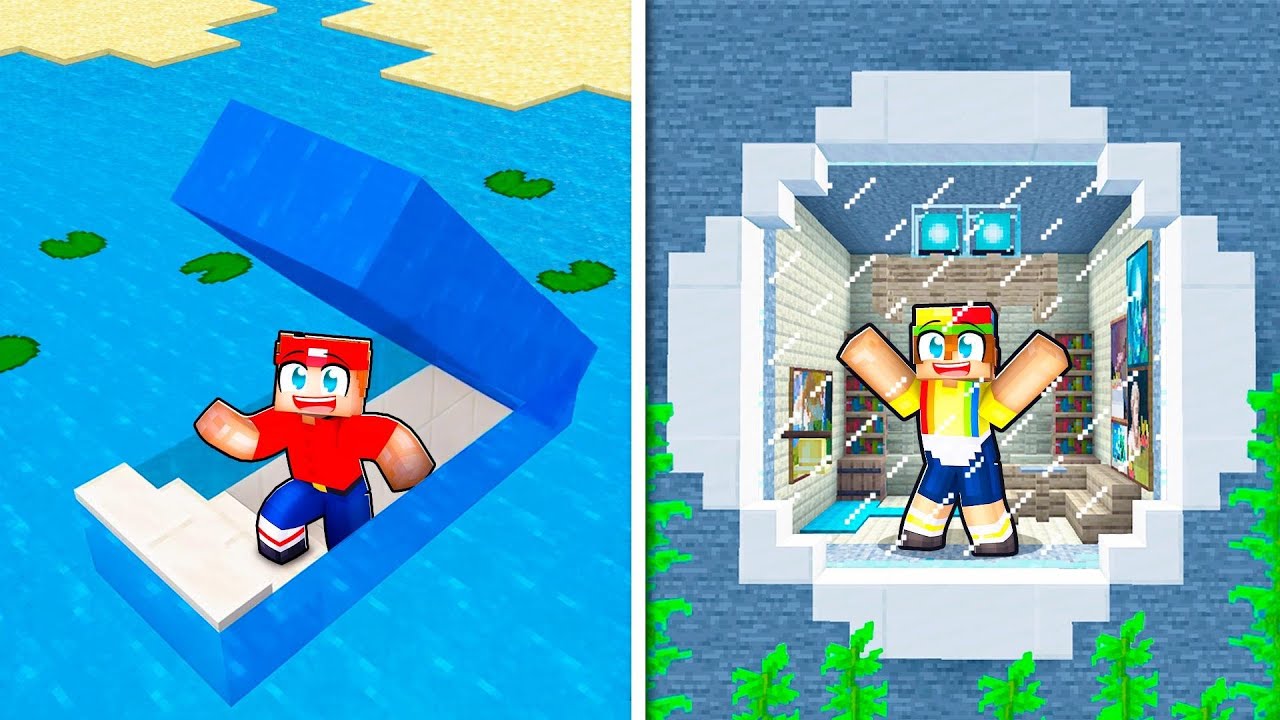 Как построить современную подводную секретную базу в Minecraft!