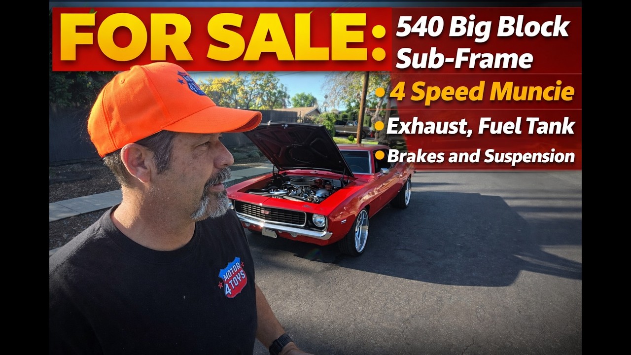 Supercar Sunday '69 Camaro 540 Big Block,  4 Speed, Sub-Frame, PARTS FOR SALE