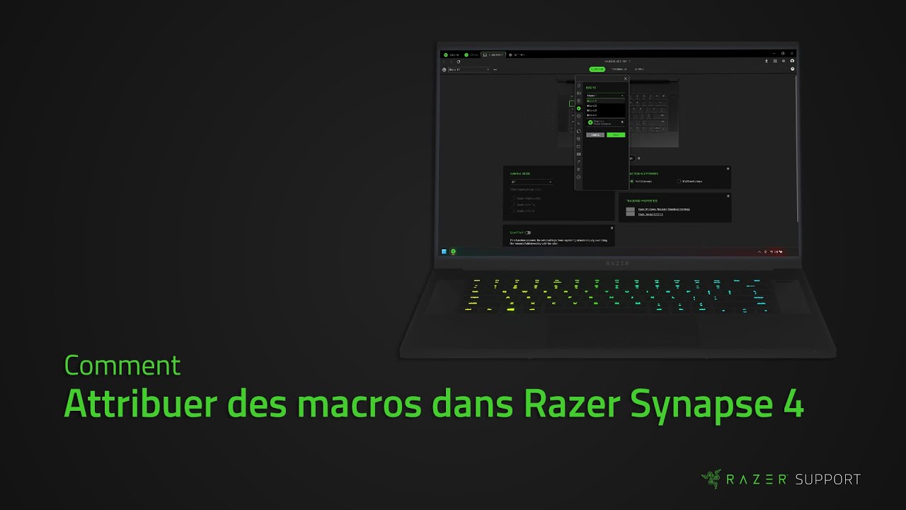 Comment attribuer des macros dans Razer Synapse 4