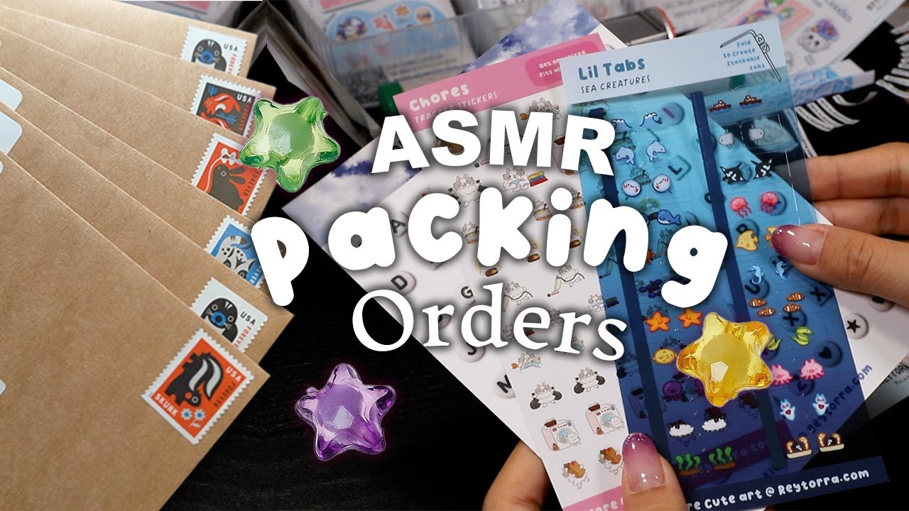 Packing Orders For My Stationery Business 💌  ASMR Packing, No Talking or BGM
