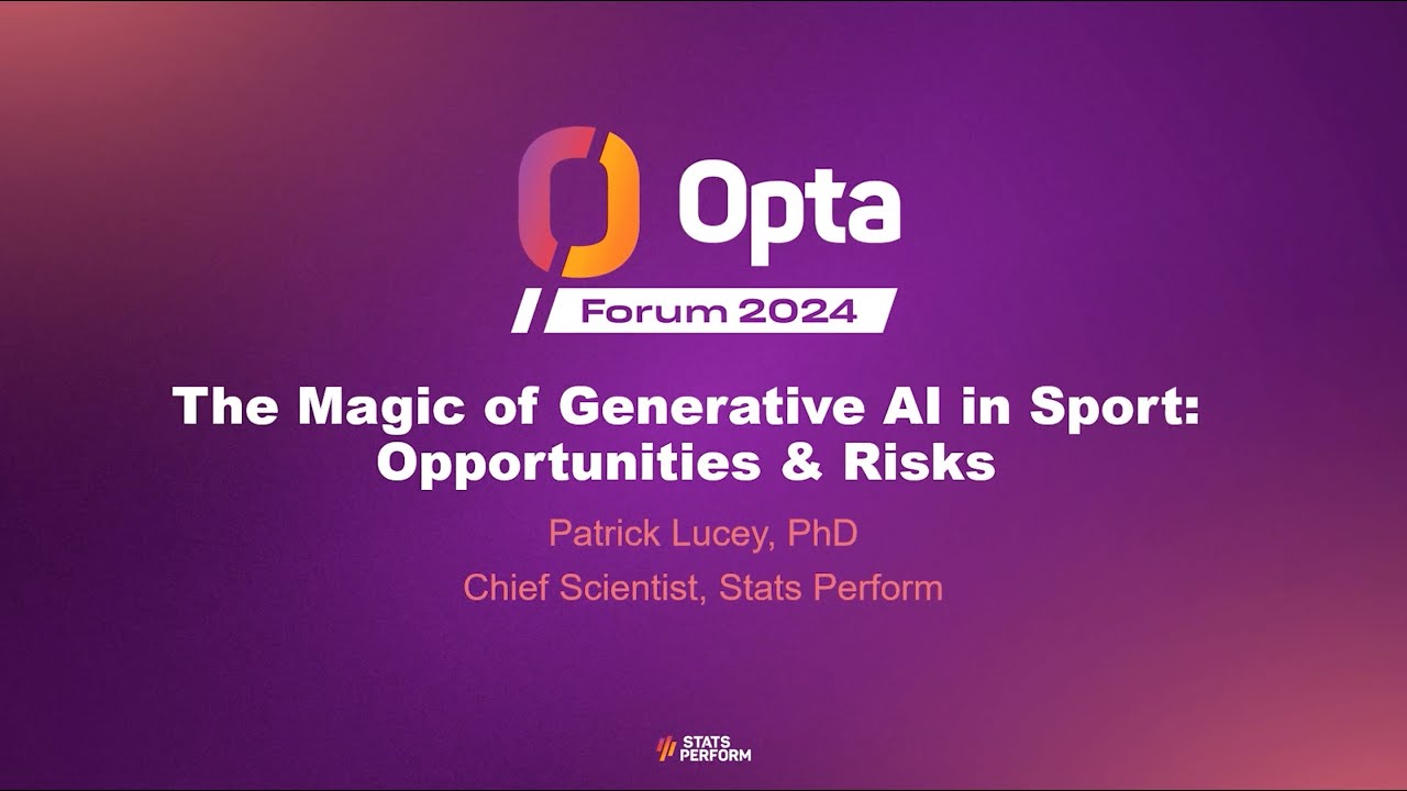 The Magic In The Detail: Data Analysis in 2024 – Dr. Patrick Lucey