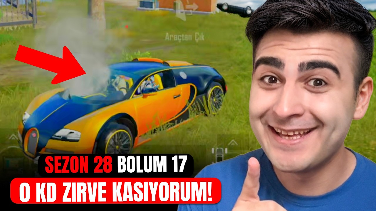 RAKİBİN ARABASINA BİNDİM! 0 KD EFSANE KASIYORUM! SEZON 28 BÖLÜM 17 - PUBG Mobile Zirve Savaşı