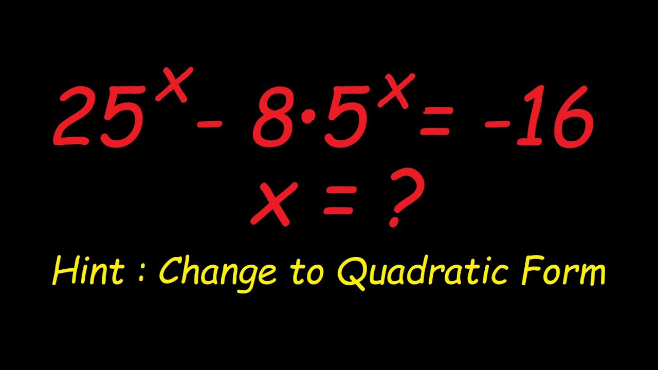 Solving Exponential Equation
