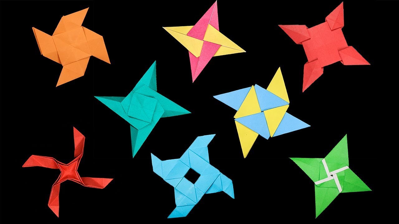 8 Origami ninja star 4 points