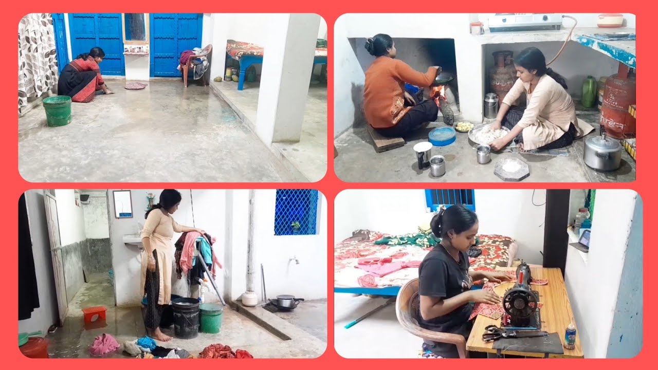 🤷‍♀️पूरे घर🏡का काम निपटा के💁‍♀️बहुत सारे कपड़ों को धुला और फिर शाम के खाने की तैयारी की...#longvlog 