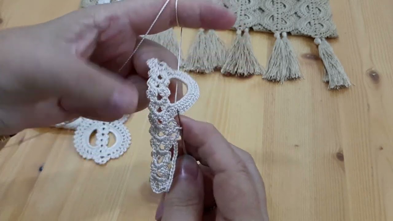 başka yerde olmayan runner modeli (table runner) _part 1_#crochet #handmade  #homedesing #unciletto