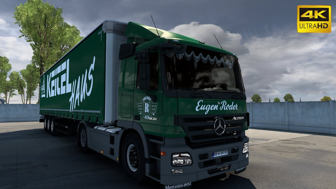 4K | Mercedes Actros MP2 | Slovakia VIP Map | ETS2 1.46 |  Levice 🇸🇰 - Zlat&eacute; Moravce 🇸🇰