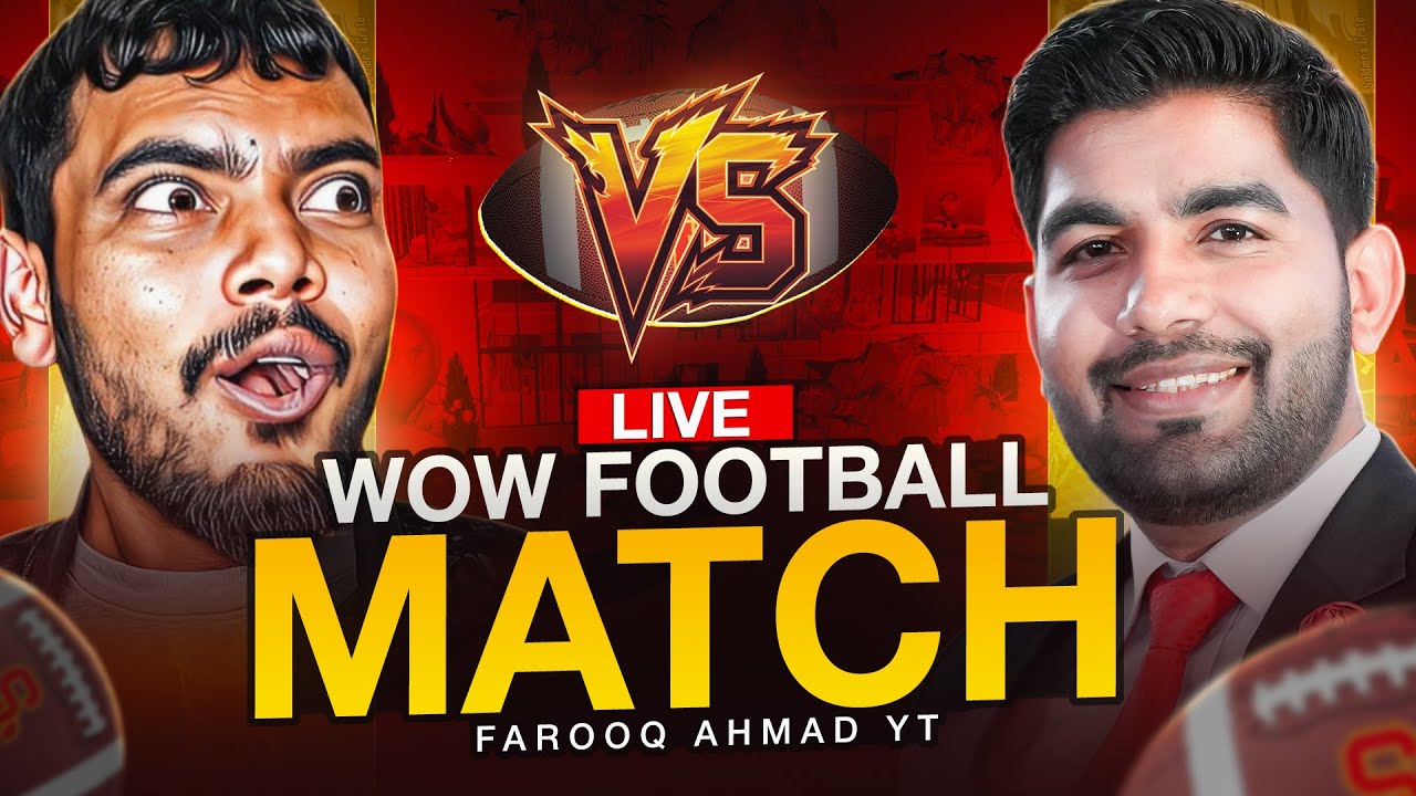 @StarAnonymousLIVE vs @FarooqAhmadYT  USC Football WOW Matches |🔥 PUBG MOBILE Live 🔥