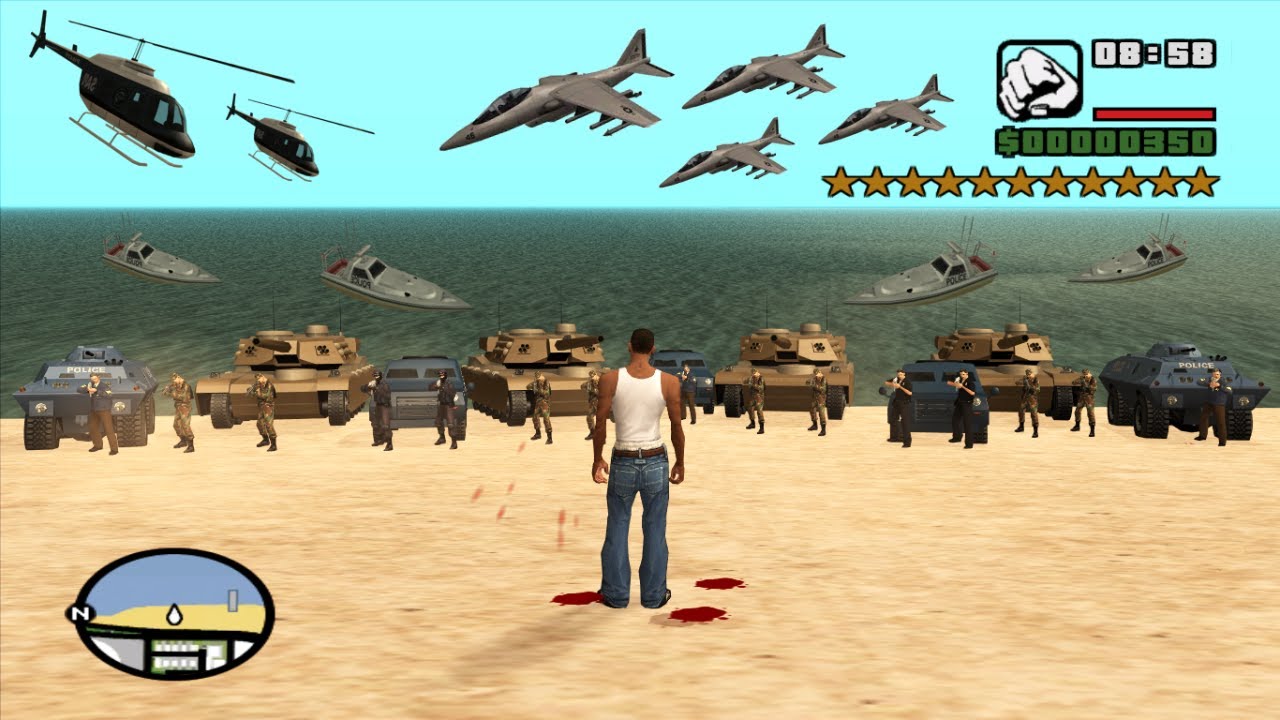 What If You Could Get 11 Stars Wanted Level in GTA San Andreas ?