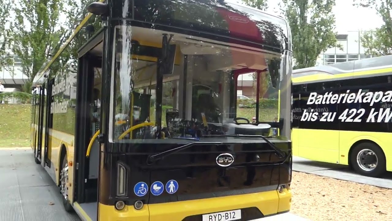 BYD eBus B12 Electric City Bus Review Exterior and Interior InnoTrans 2024