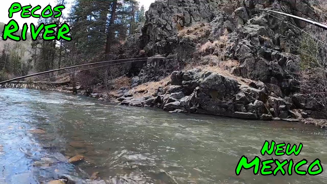 TROUT FISHING the PECOS RIVER in NEW MEXICO