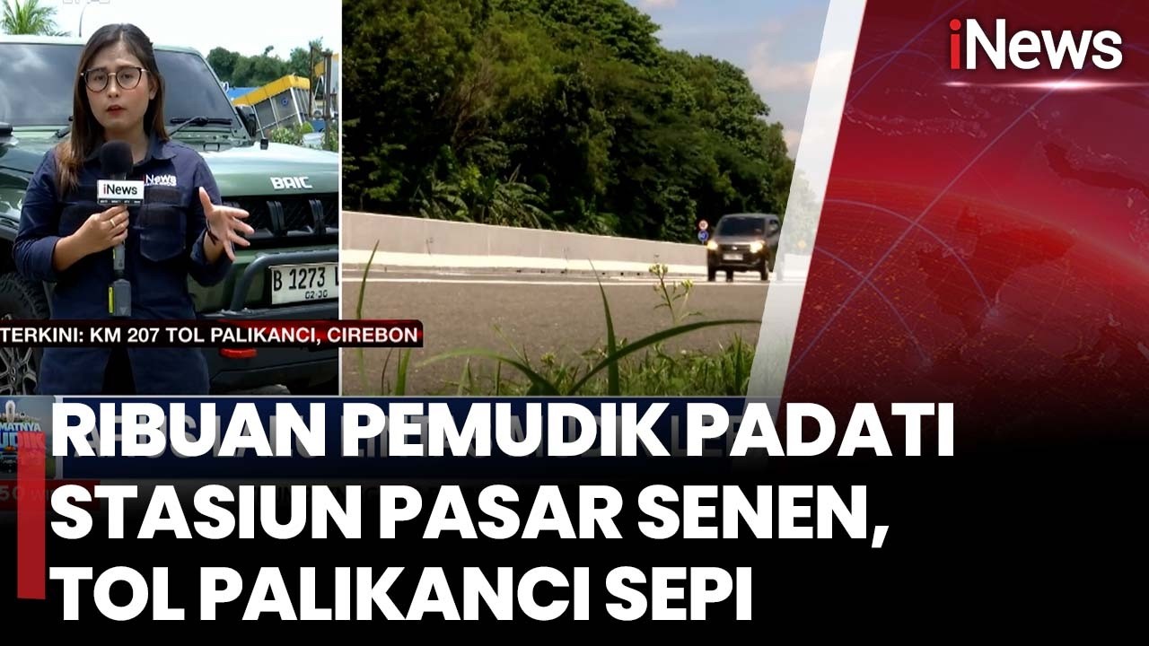 Ribuan Pemudik Padati Stasiun Pasar Senen, Tol Palikanci Sepi | iNews Terkini 20/3