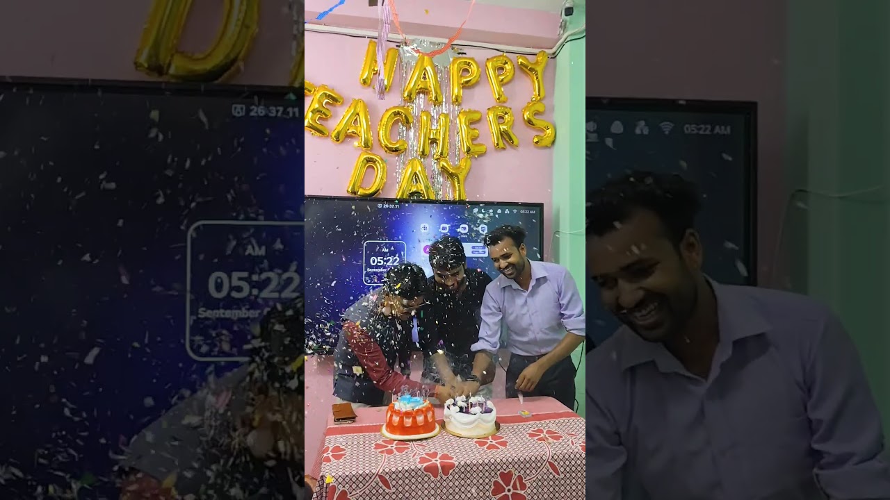 Teachers day party 🎉 in MG Coaching Institute..