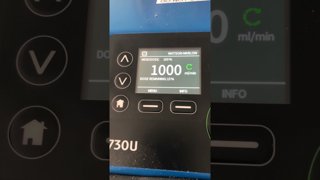 Watson Marlow 730 Pump Memo Dose Feature