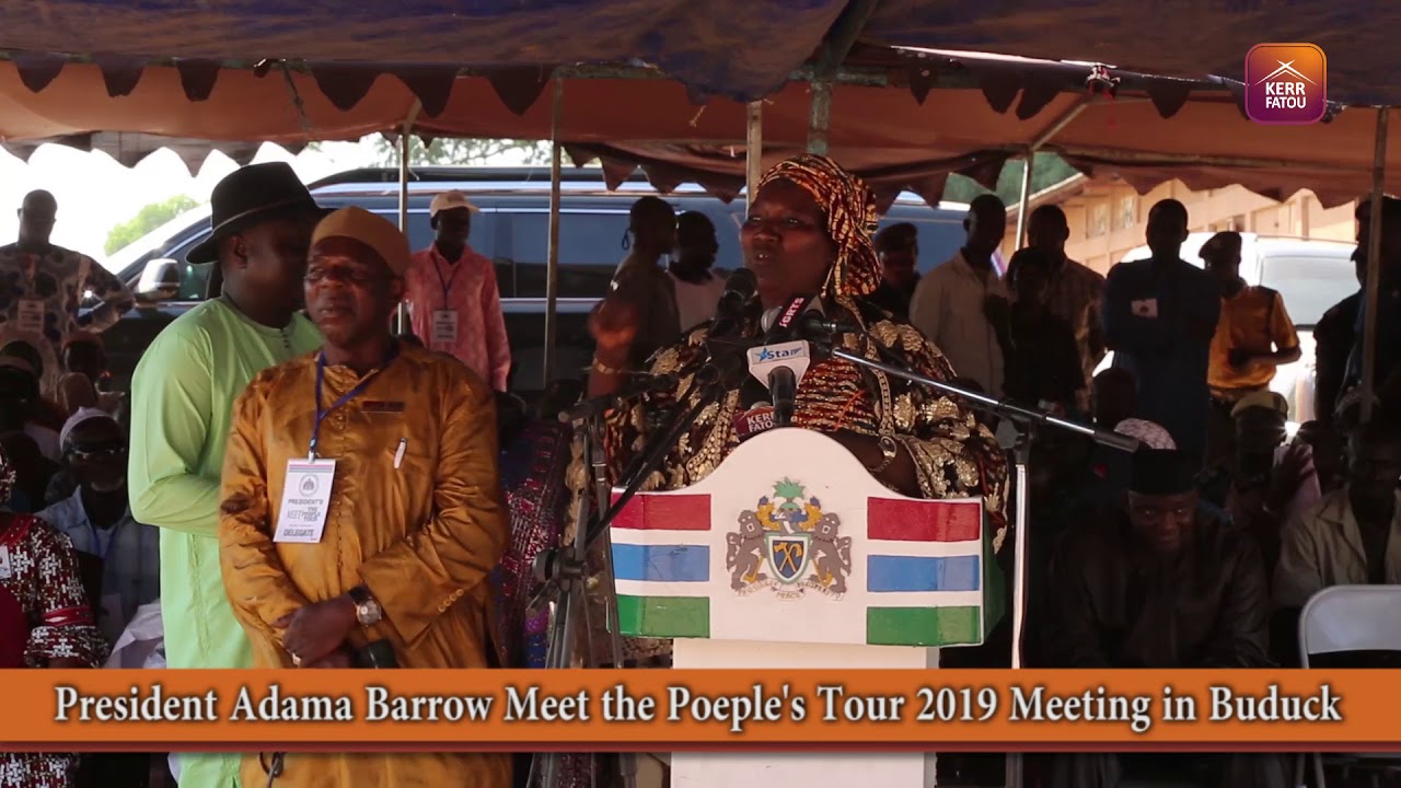 President Adama Barrow Meet the Poeple's Tour 2019 Meeting in Buduck