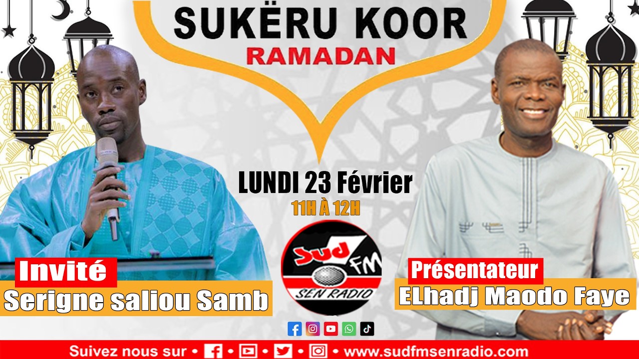 SUD FM EN DIRECT SOUKAROU KOR DU 23 FEVRIER 2026