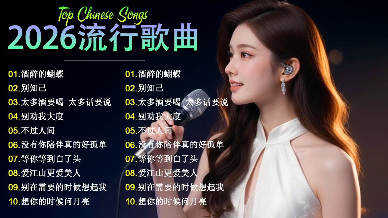 大陸流行歌曲😍【無廣告】2025最新歌曲 2025好听的流行歌🎗️華語流行串燒精選抒情歌 🎗️Top Chinese Songs 2026