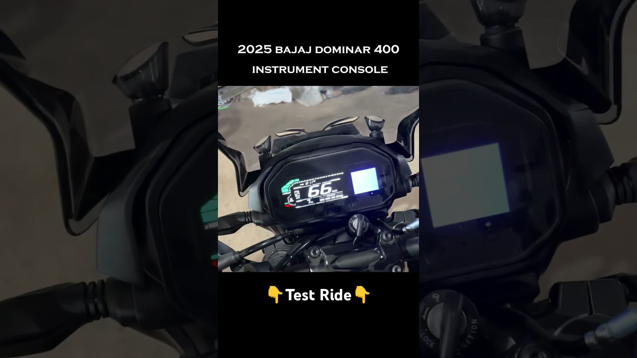 2025 Bajaj Dominar 400 instrument console #automobile  #dominar400 #bajaj #newbike
