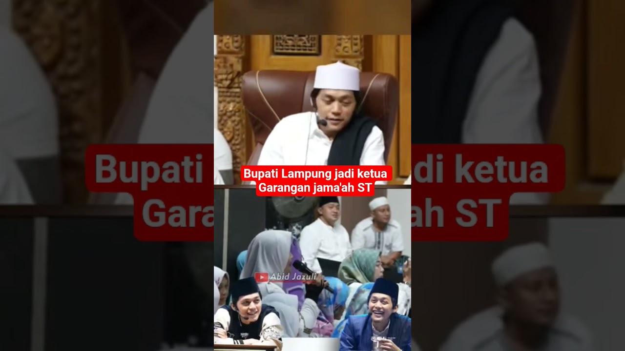 Bupati Lampung sampai jadi ketua Garangan jama'ah ST #gusiqdam #jamaahgusiqdam #lampung #rutinangus