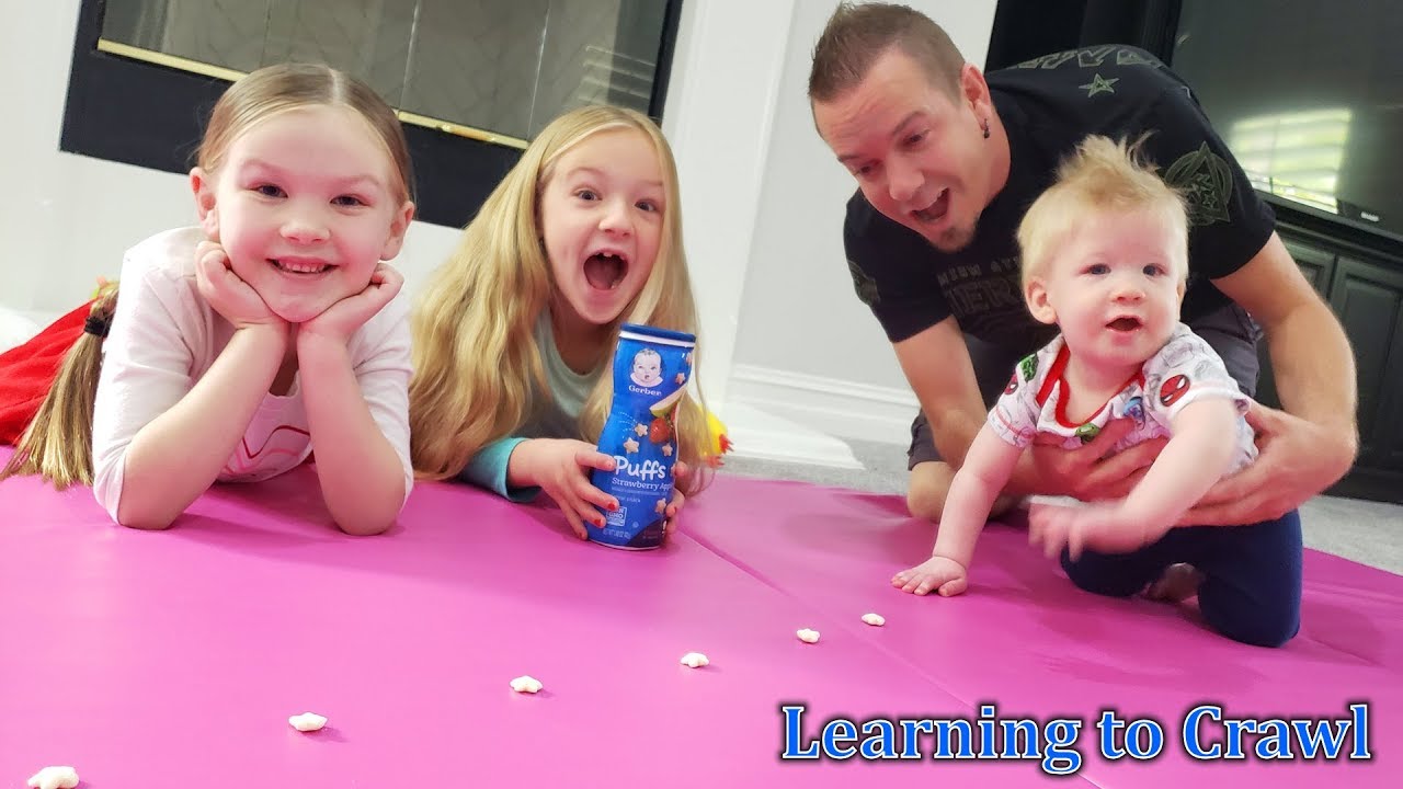 Teaching Our Baby to Crawl!!!