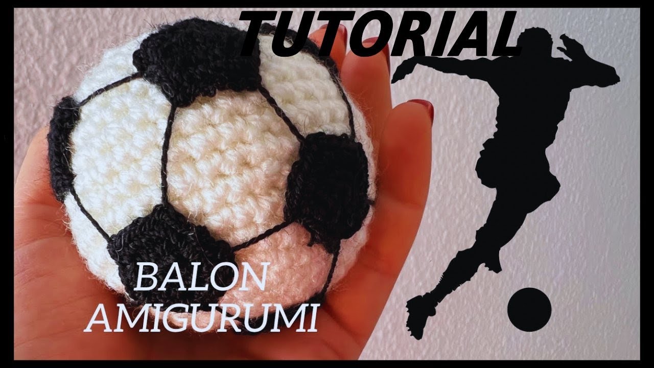Teje Balón de Futbol a Crochet (Amigurumi) | Tutorial completo Paso a Paso