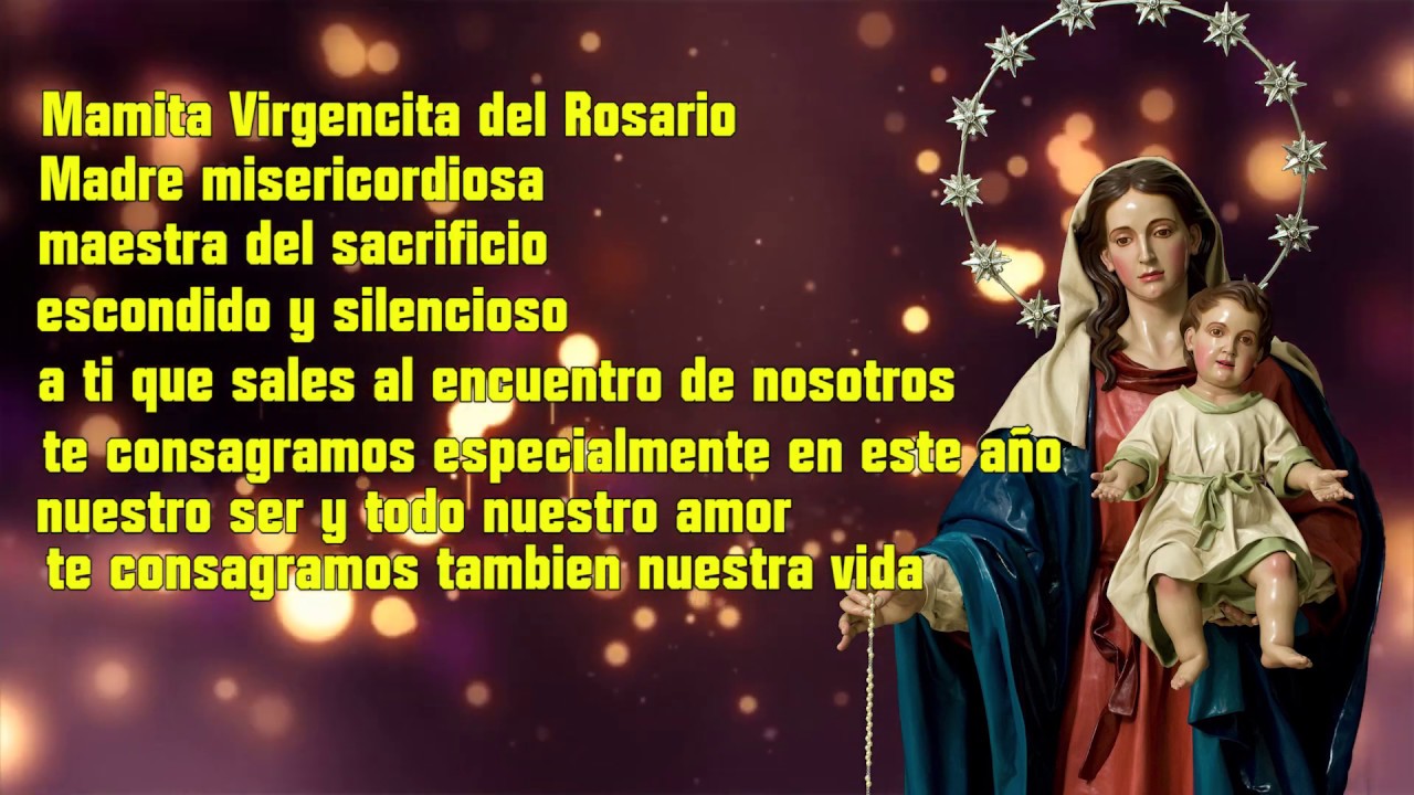 INVITACI&Oacute;N A LA FESTIVIDAD DE  LA &ldquo; VIRGEN DEL ROSARIO  &ldquo; ANTEQUERA  MINA BOLIVAR 2019