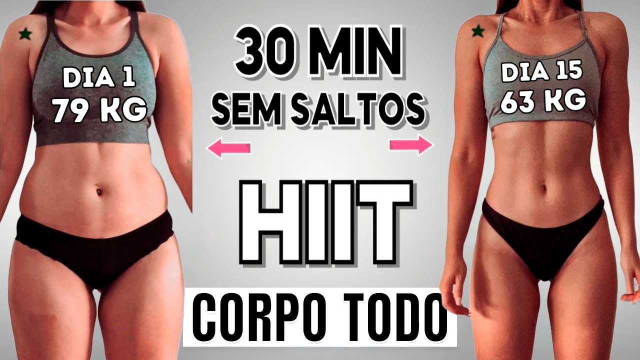 30 Min Para Perder Barriga e Afinar Cintura 🔥 Treino Cardio Hiit Para Iniciantes