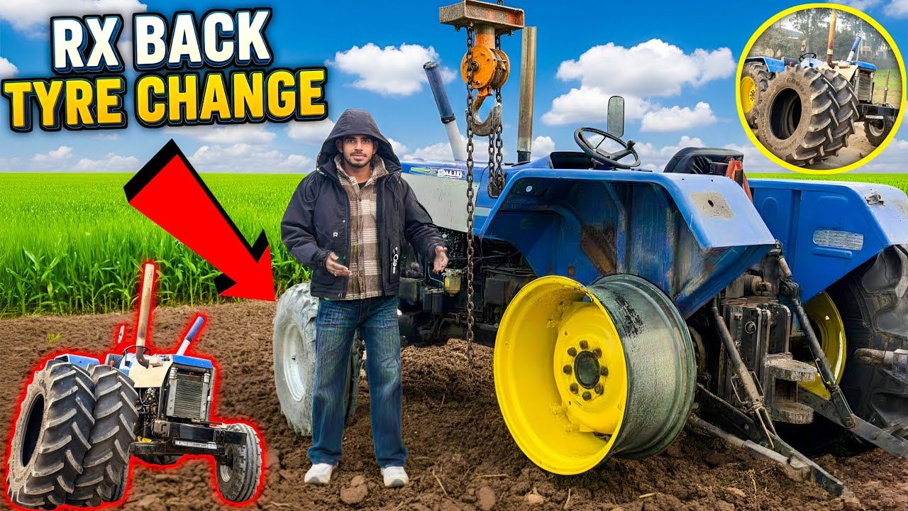🐍💥Finally Bulldozer,Sonalika rx 60 tyre 🛞 change कर दिया || 