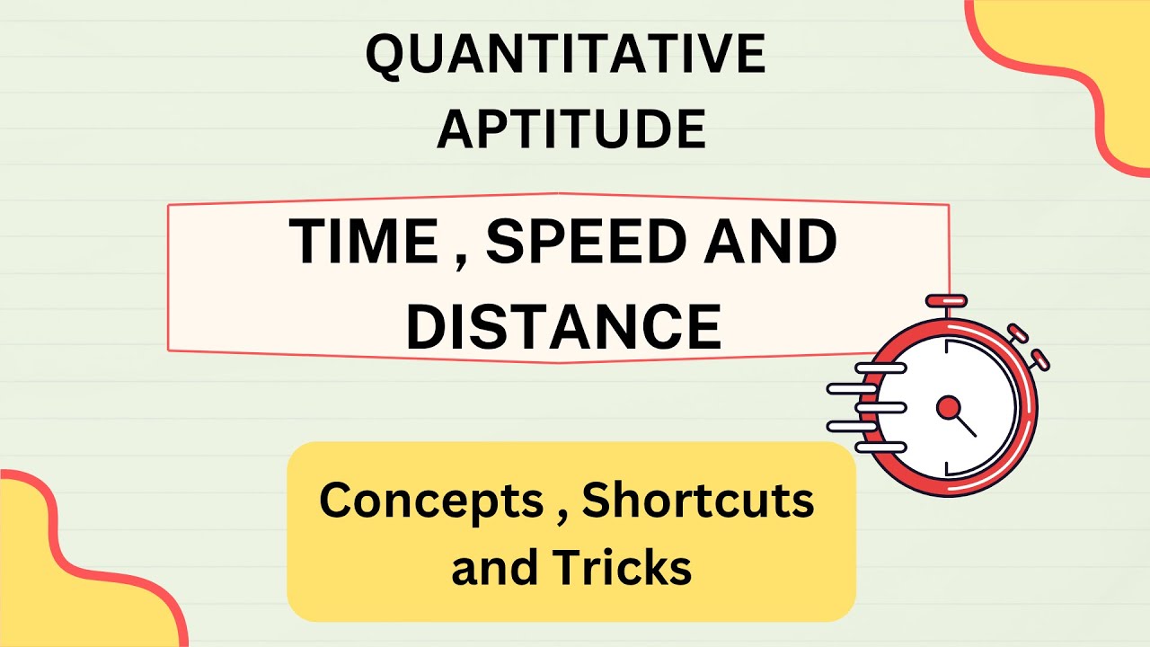 Time, Speed and Distance | Quantitative Aptitude | Tips , Tricks and Shortcuts  #aptitude #tcsnqt