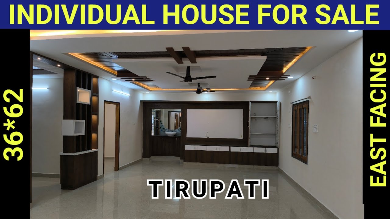 36*62 EAST FACING INDIVIDUAL HOUSE AVAILABLE FOR SALE IN TIRUPATI | BY TIRUPATI GROUND REALITY