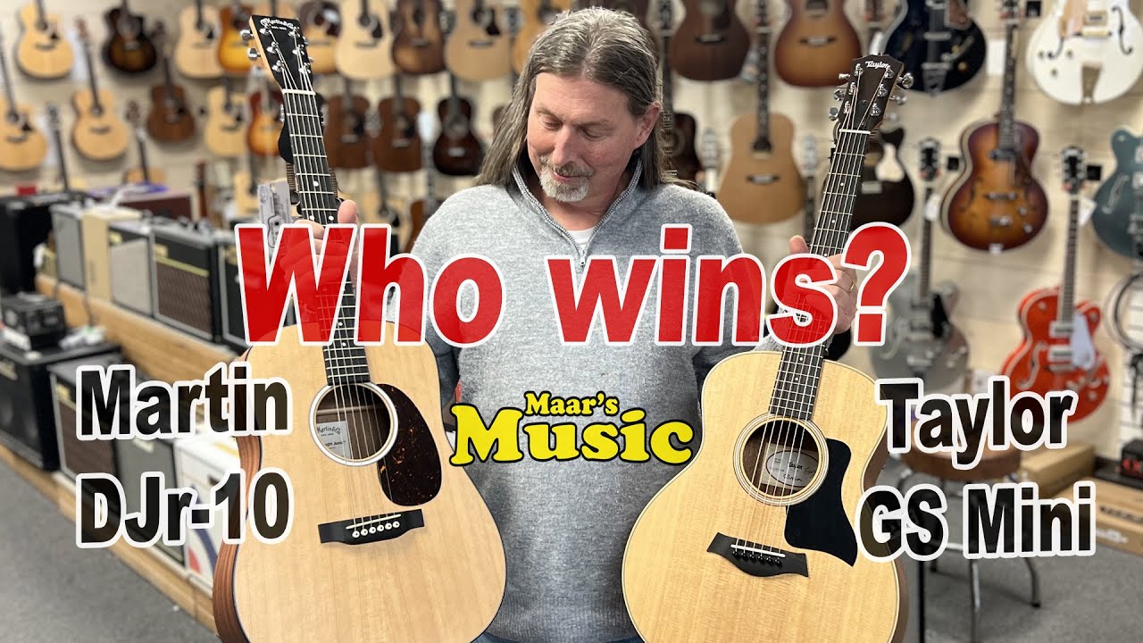We compare a Martin DJr-10 and Taylor GS Acoustic Guitar - who wins?
